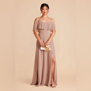 Birdy Grey Jane Bridesmaid Dress, Chiffon Taupe
